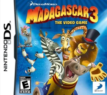 Madagascar 3 (USA) (En,Fr,Es) box cover front